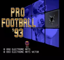 Image n° 1 - screenshots  : Pro Football '93